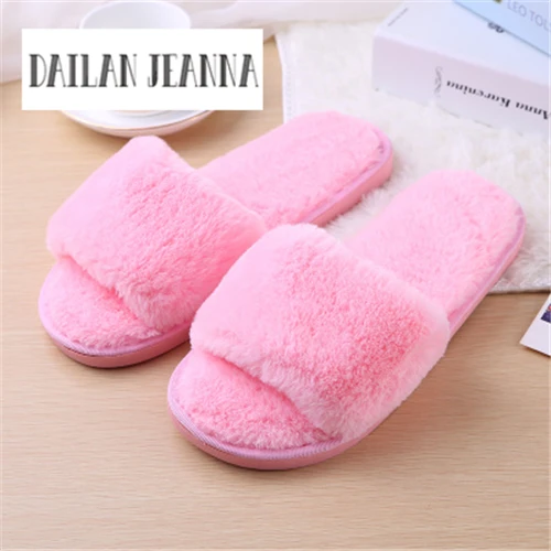 pink Style 1 Лидер продаж; Европа, США; Новинка года; сезон осень-зима; теплые домашние удобные тапочки для родителей и детей; модная женская обувь - Цвет: pink Style 1