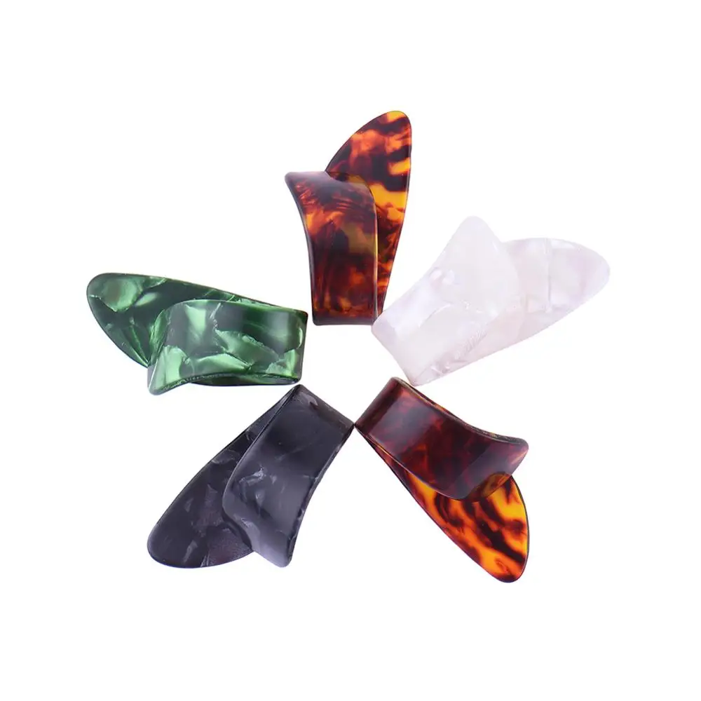 5 Thumb+ 10 Finger Nail Guitar Picks Plectrum Красочные для гитары бас банджо+ 15 сетка чехол Коробка для хранения
