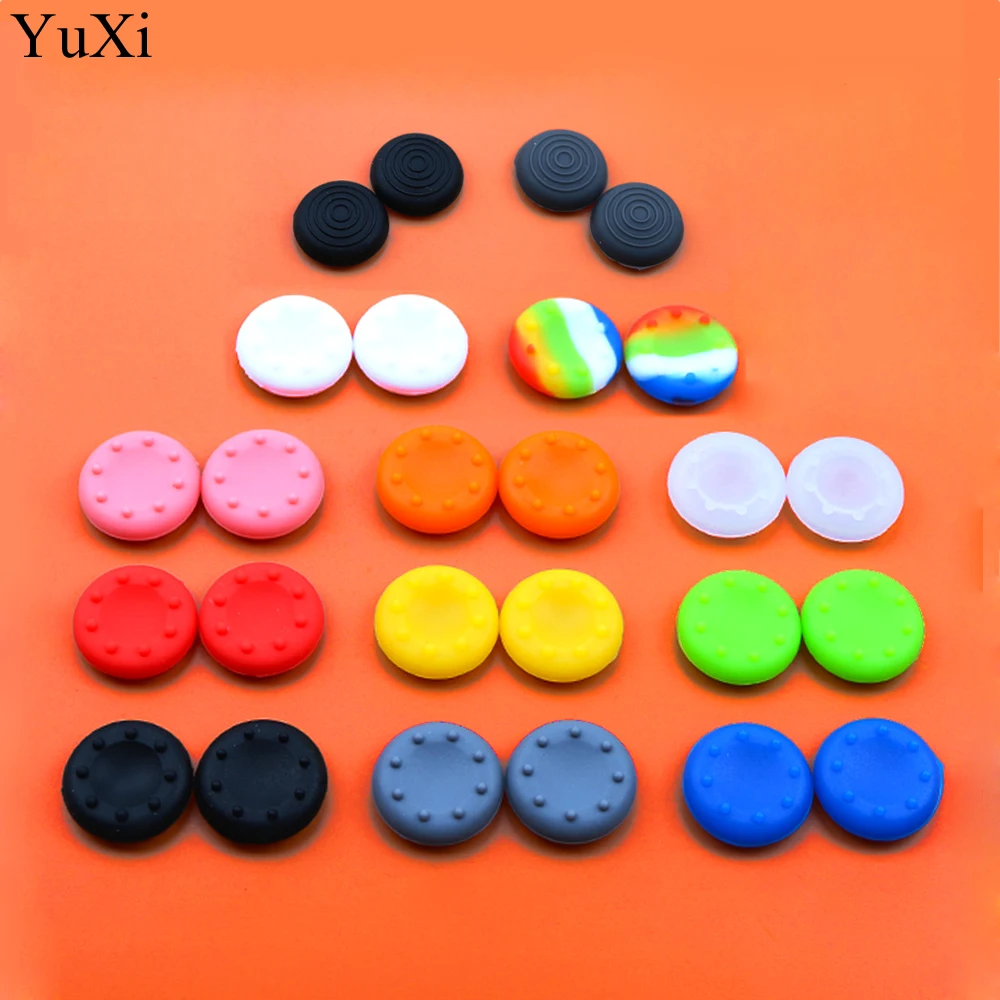 2pcs Rubber Silicone Cap Thumbstick Thumb Stick X Cover Case Skin Joystick Grip Grips For PS2/3/4 XBOXone/XBOX360 Controller