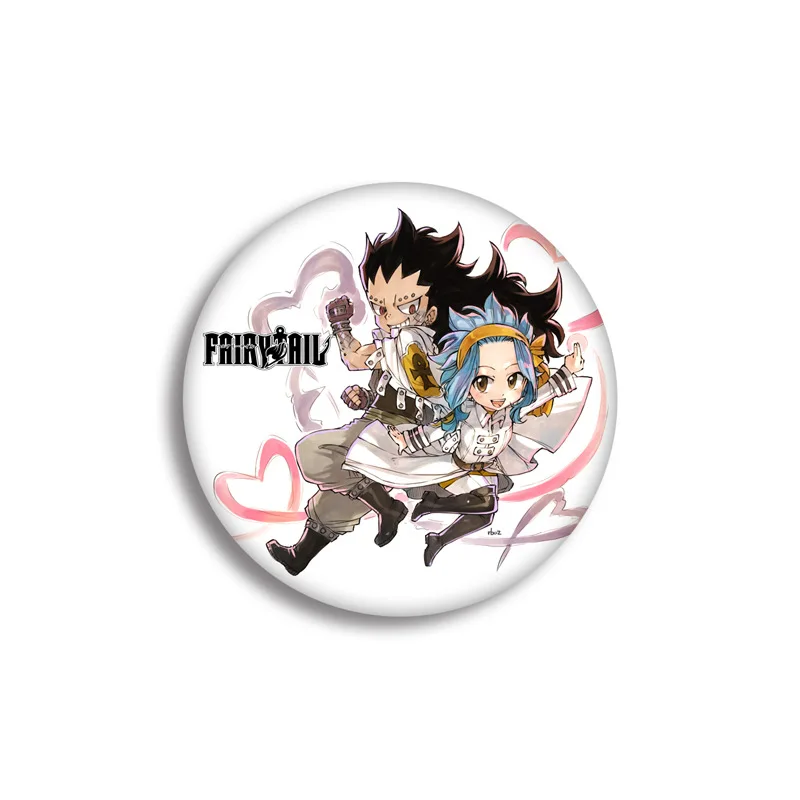 1 шт. аниме значки «FAIRY TAIL», «Rammus Люси Эрза японская шпилька брошь на булавке Брошь Акриловые значки - Окраска металла: see chart