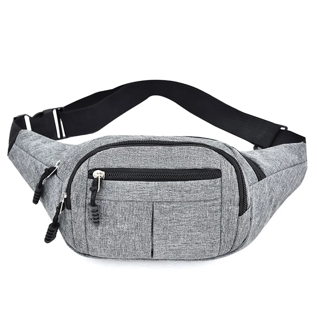 Men's And Women Simple Leisure Fashion Oxford Sport Fitness Waist Packs Outdoor Sport waist bag Bolsa Cintura For Man Woman