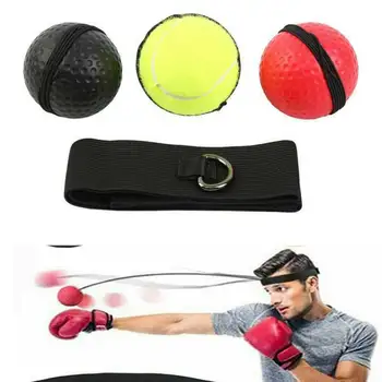 

3 pack Boxing Fight Ball With Head Band Reflex Reaction Speed Muscle Training Indoor