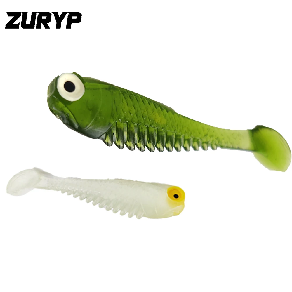 ZURPY 10pcs/Lot High quality Soft Lures Silicone Bait 5.5cm 1.3g Artificial Shad CFishing Baits Tackle | Спорт и развлечения