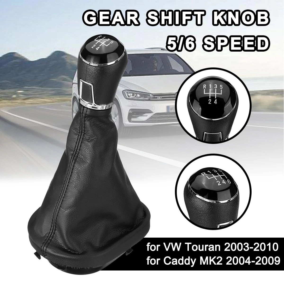 5/6 ручка переключения скоростей для VW Touran 2003-2010 Caddy MK2 2004 2005 2006 2007 2008 2009