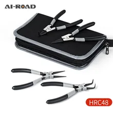 Стопорное кольцо плоскогубцы Набор " /7"/" портативный многофункциональный вал отверстие Внутренние Внешние клещи для снятия пружинного кольца с коробкой