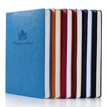 Положительный Цвет из свиной кожи Тетрадь A5 блокнот 80 г Бумага 96 Чжан Тетрадь с кожаным чехлом и настраиваемые, с логотипом цена завода