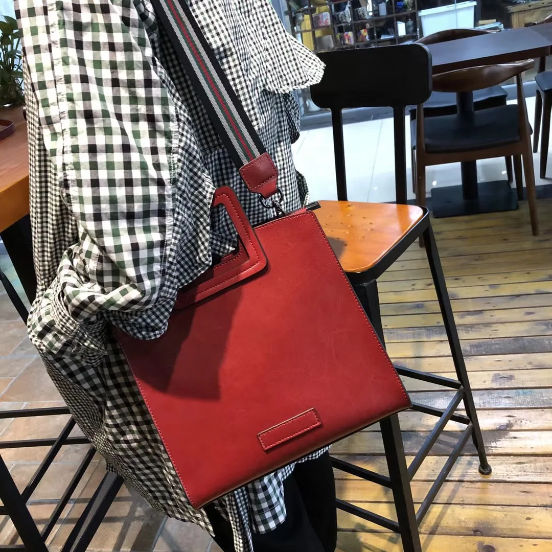 

Light Luxury-Style Shoulder Bag Women's Genuine Leather 2019 New Style Fashion Tote Bag Shoulder Women's Large Capacity Portable