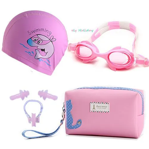 

Swimming Cap CHILDREN'S BOY'S Goggles-Style Swimming Equipment Children Beginners Set Girls Swimming Goggles Baby GIRL'S