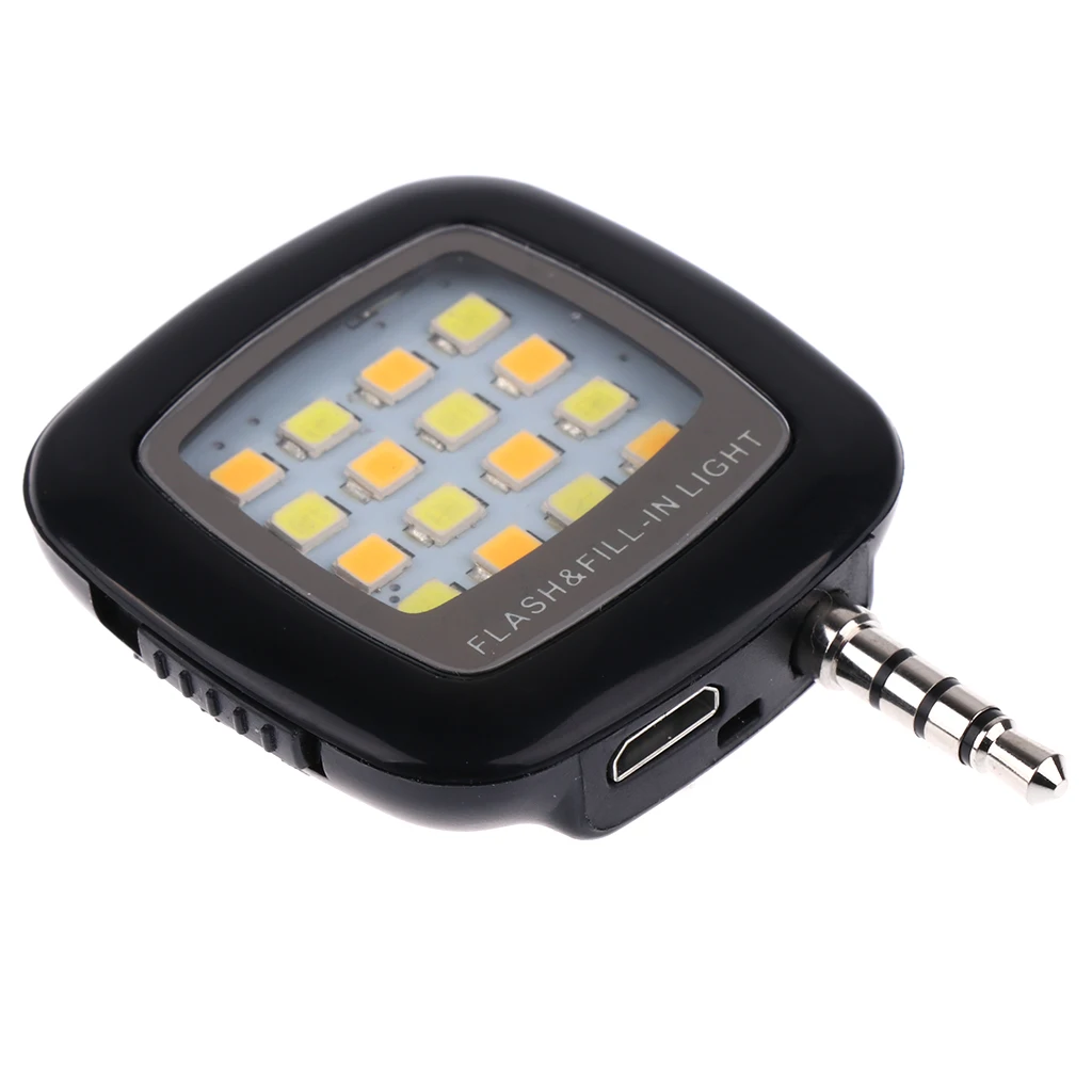 

Mobile Phone LED Flash Light Portable Mini 16 Leds LED Flash Fill Light Selfie Light For Xiaomi iPhone Samsung Huawei Smartphone