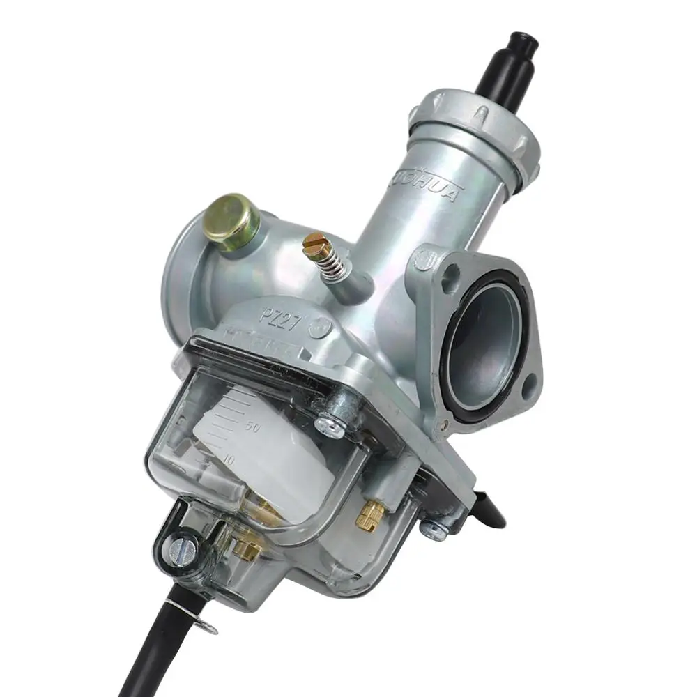 

New PZ27 Carburetor Silver Manual Motorcycle Carburetor For Honda CG125 For 175CC 200cc 250cc Motorcycle Dirt bike