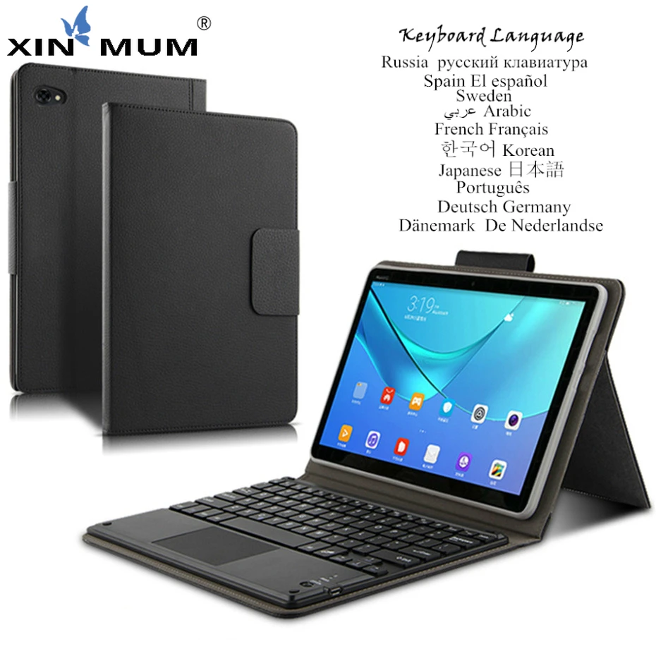 

For Huawei MediaPad C5 10 10.1" Case BZT-W09 BZT-AL00 Detachable Bluetooth Keyboard Tablet Leather Cover Multilingual Language