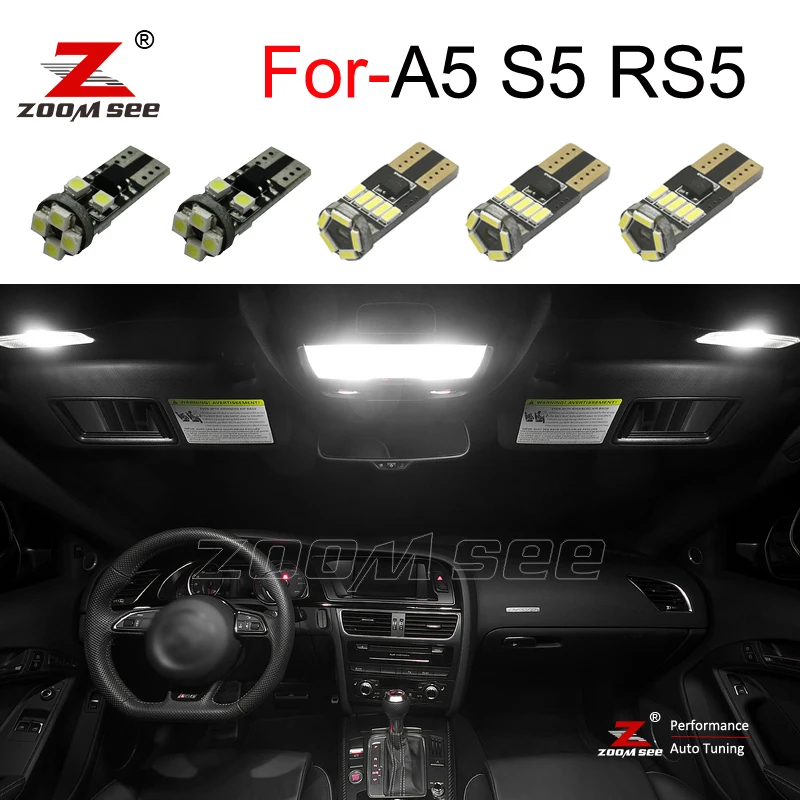 16 шт. светодиодный светильник номерного знака + купольный для Audi A5 S5 RS5 B8 ( 2008 2010 до