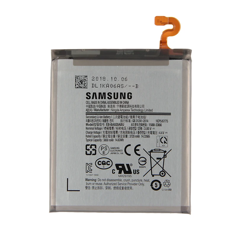 Original Samsung High Quality EB-BA920ABU Battery For Samsung A9s A9200 SM-A9200 3800mAh