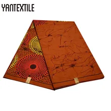 YANTEXTILE Горячая гарантированный настоящий голландский воск африканская ткань Анкара 6 ярдов/шт настоящий парафинированная ткань с Африканским принтом ткань для вечерние