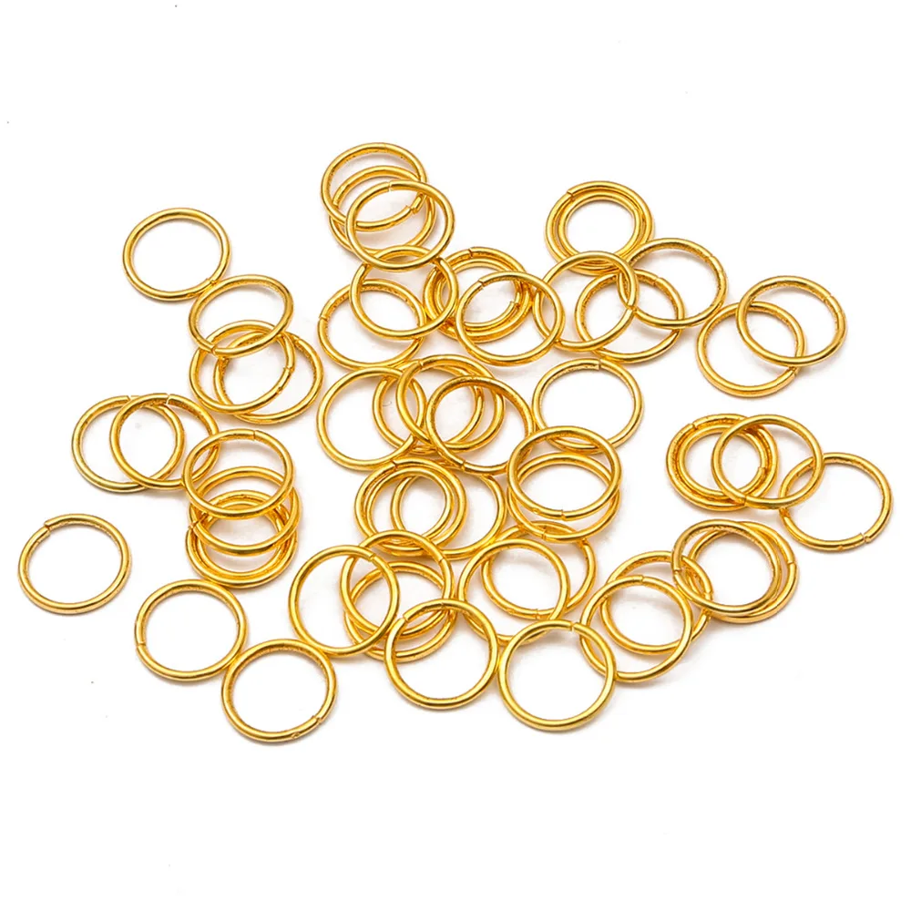 5-500pcs/lot 3-20mm Metal Single Loops Open Jump Ring & Split Ring Connectors For DIY Jewelry Making Findings Supplies