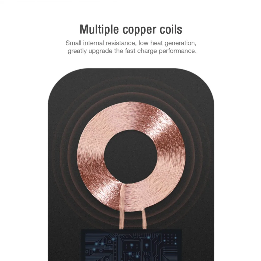 Nillkin 10w rápido qi receptor de carregamento