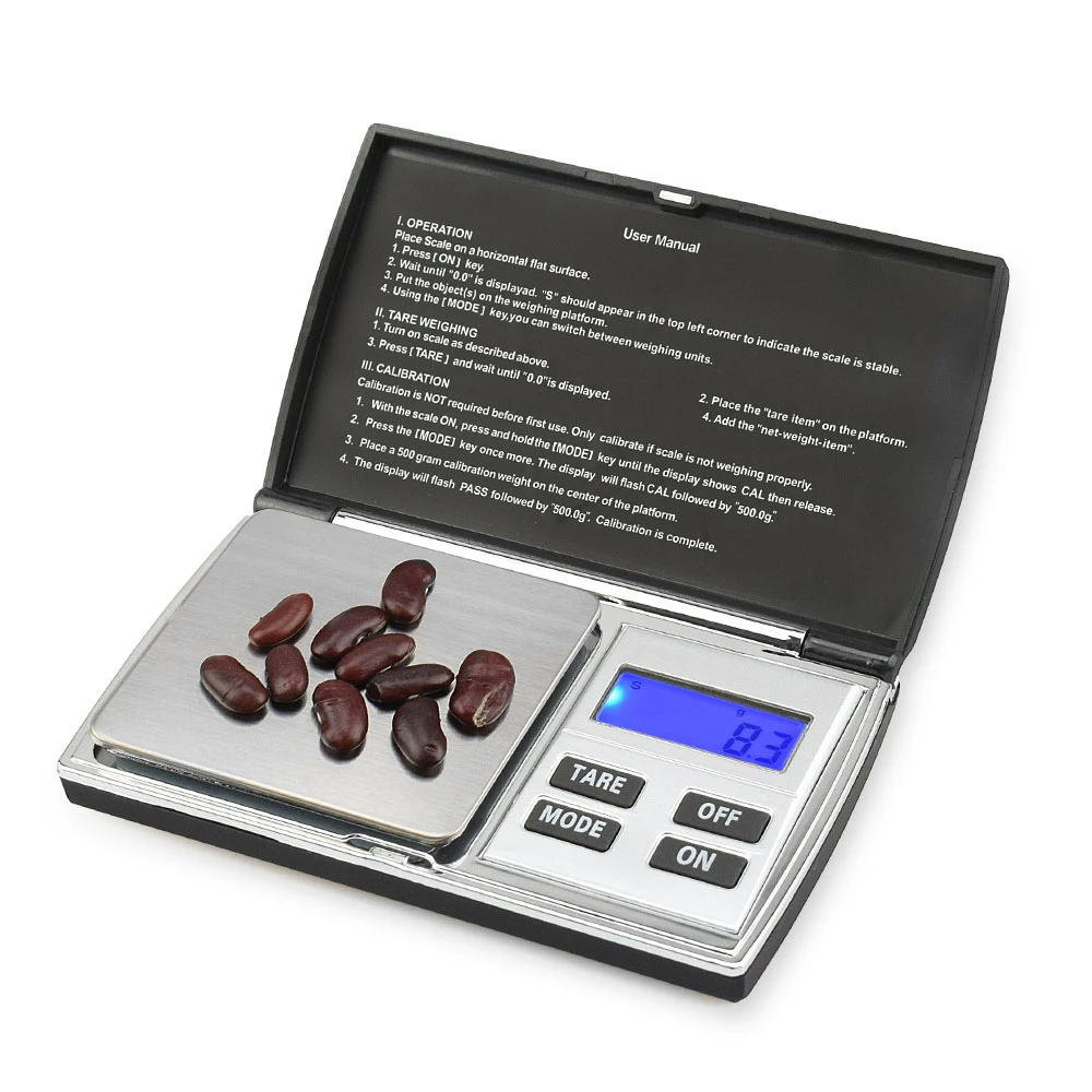 NEWACALOX 500 г x 0,01 г Карманные Цифровые точные весы для золота ювелирные весы электронные весы из нержавеющей стали