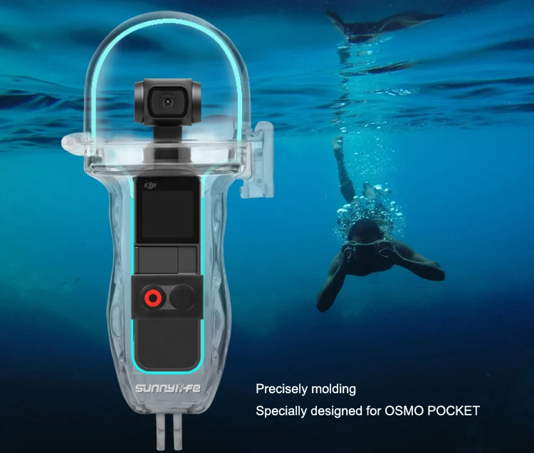 Для DJI Osmo Карманный чехол для дайвинга Корпус Водонепроницаемый чехол Защитный корпус для дайвинга Камера водонепроницаемые защитные коробки аксессуары