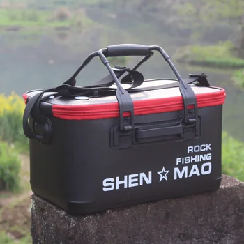 

Durable Thickened EVA Fishing Box Waterproof Tackle Storage with Rod Holder Large Capacity Organizer & Carrying Bag Available