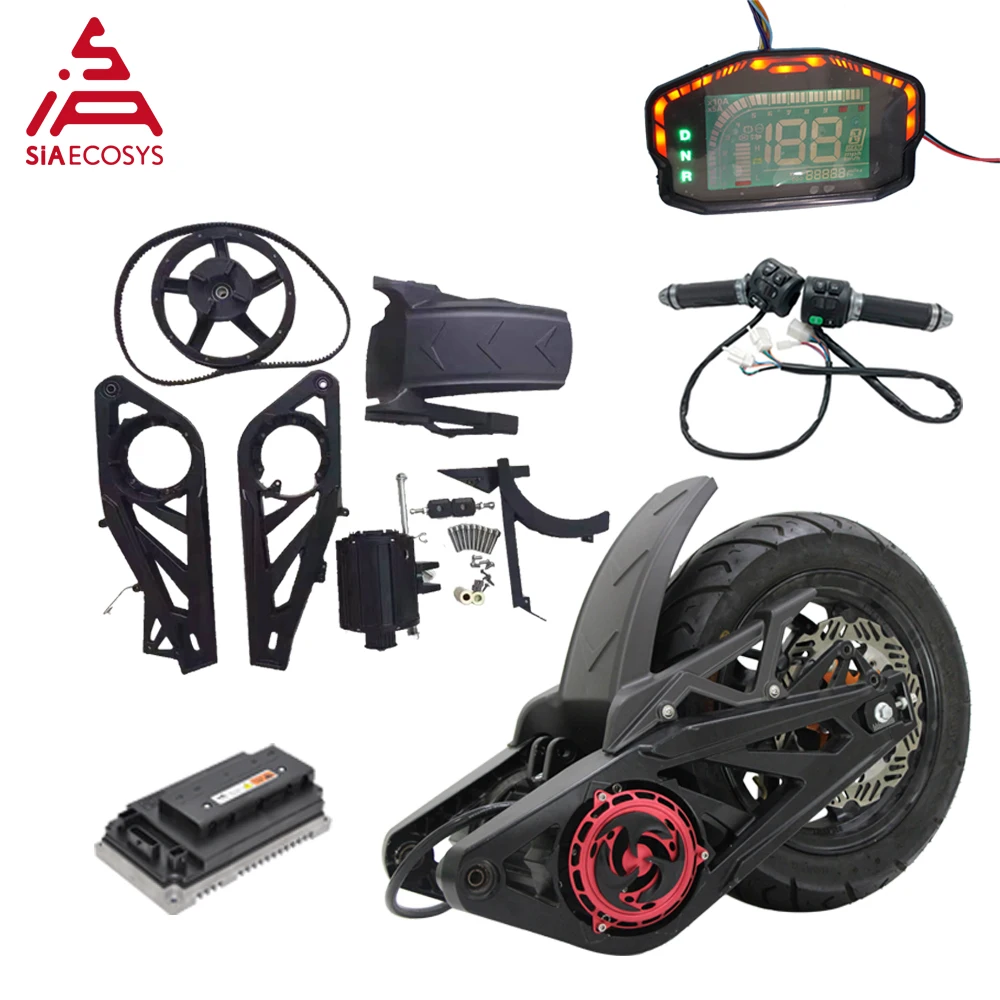 US $390.00 QS 2kW 70KPH 72V 12inch Mid Drive Motor Kits Assembly no tire and disc brake including
