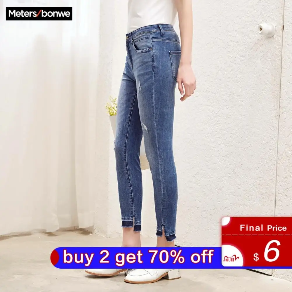 Metersbonwe Slim Jeans untuk Wanita 