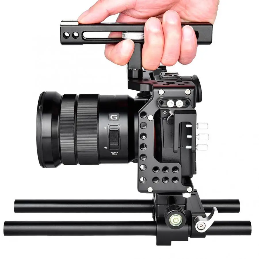 YELANGU CA7 клетка для камеры с верхней ручкой стабилизатор для sony A7K A72 A73 A7S2 A7R3 A7R2 A7X беззеркальная камера с холодным башмаком