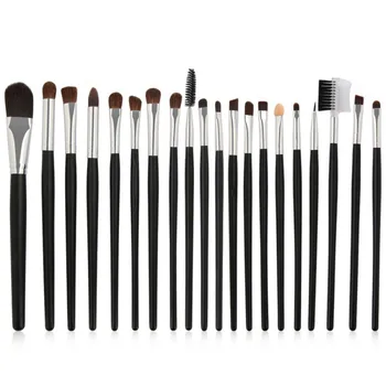 

20 pcs/set Pro Wooden Makeup Brush Set Make-up Kit Make Up Brush Set Soft Synthetic Hair