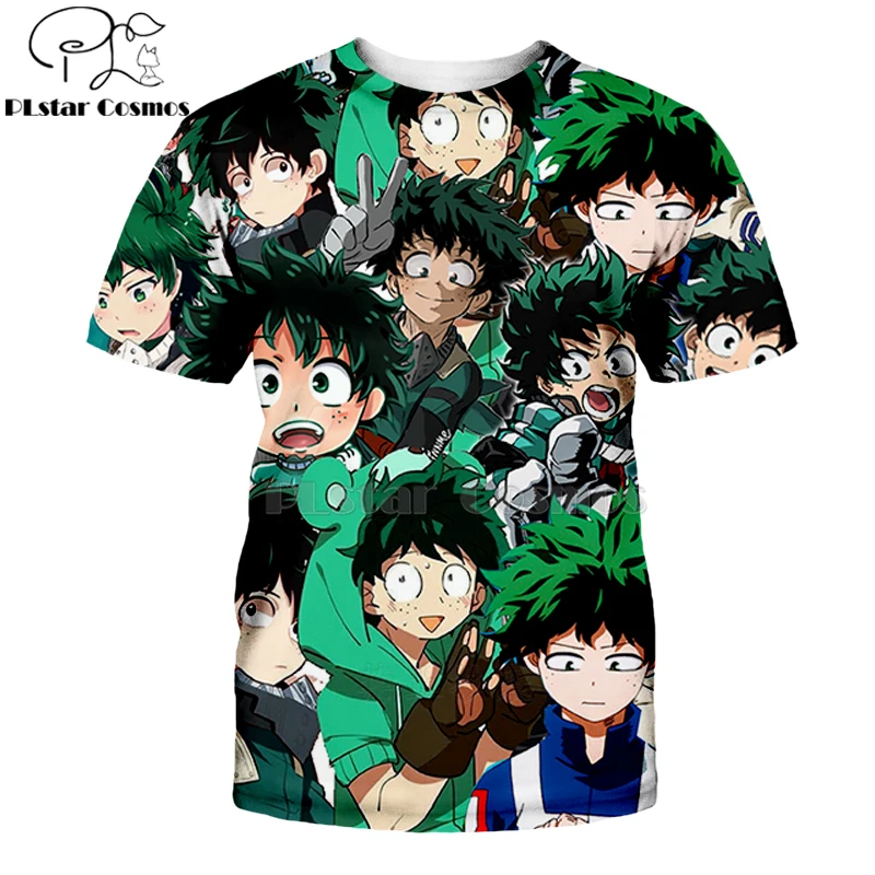 

Harajuku Fashion t shirts Cool Japan Anime My Hero Academia 3D Printed t-shirt Punk High Street Women/men Casual tshirts