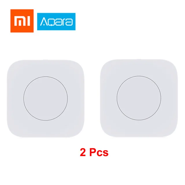Xiaomi Aqara комплекты умного дома шлюз концентратор Zigbee беспроводной переключатель движения человека влажность воды датчики двери умный пульт дистанционного управления - Цвет: 2pcs wireless switch