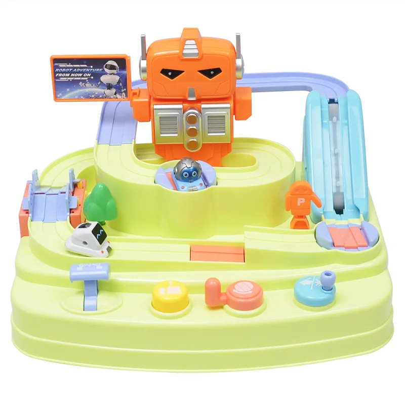  2019 Car Adventure Game Children's Toy Track Railway Table Games Baby Educational Combination Inert