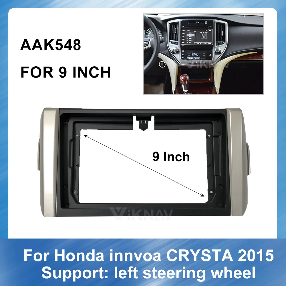 

2 Din Car Radio Fascia Frame GPS navigation For Toyota Lepeptide innvoa CRYSTA 2015 Panel Dashboard ABS plastic Installation