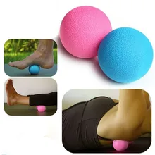 Лакросс мяч фитнес снимает тренажерный зал массаж триггерной точки мяч тренировка фасции Хоккейная Шайба Йога Массаж терапевтическая, для мышц релаксации