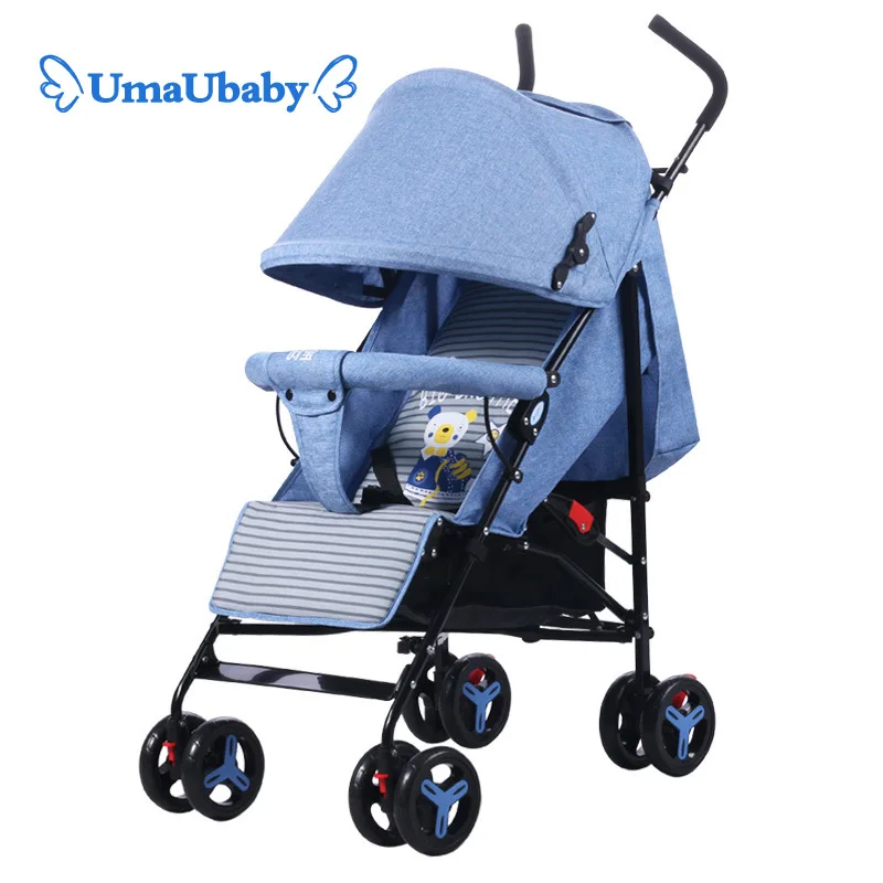 

2020 New Baby Stroller Ultra Light Portable Foldable Stroller Child Shock Absorber Can Sit and Lie Four Seasons Use Baby Comfort