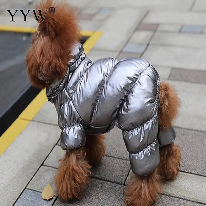 silver Одежда для собак, зимняя теплая одежда для собак, куртка для щенка, Ropa Perro, одежда, толстовки для маленьких средних собак, одежда для щенков, s-xxl - Цвет: silver