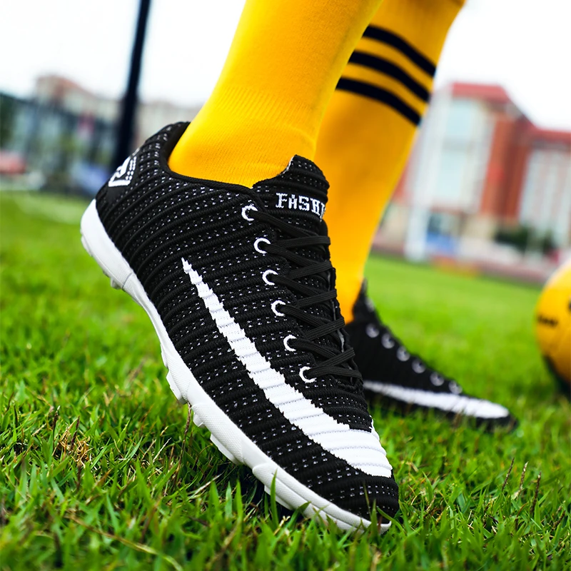 

Lion Scream Soccer Shoes Outdoor Men Boys Football School Student Kids Cleats Training Sport Sneakers Size 32-43