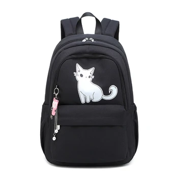 

Cat Printing Backpack Women Brand Backpack School Bags for Teenagers Ladies Casual Cute Waterproof Rucksack Backpack
