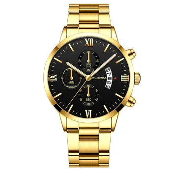 

2020 Men's Watches Fashion Luxury Stainless Steel Calendar Quartz Watch Business Sport Male Clock Relogio Masculino Dropshipping