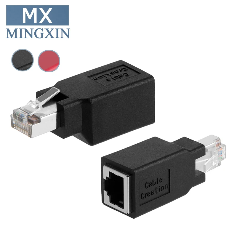 КРОССОВЕР) адаптер, Cat6/Cat5e Ethernet RJ45 мужской/женский адаптер для подключения 2 компьютеров со стандартным кабелем LAN