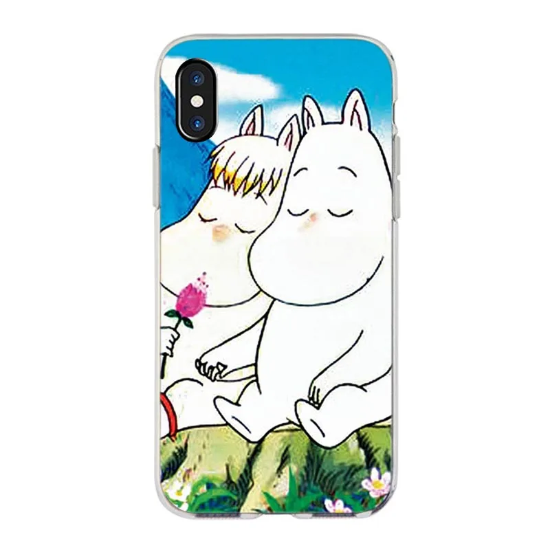 MaiYaCa мультфильм милый Муми-Тролль Бегемот чехол для телефона для iPhone XR 11 Pro Max XS MAX 8 7 6 6S Plus X 5 5S SE