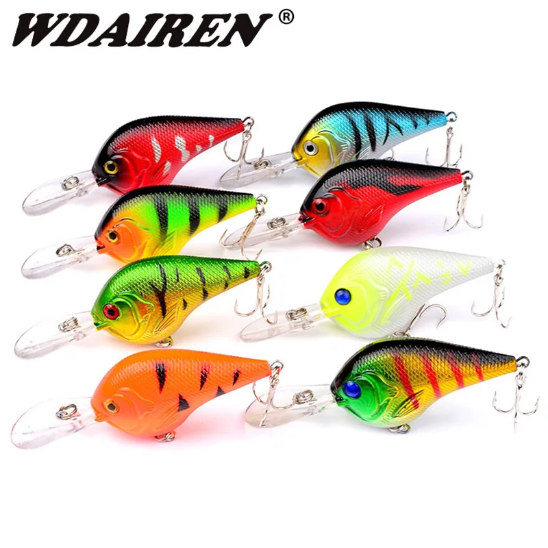 

1Pcs Crank Fishing Lure set 95mm 11g Crankbait Wobblers 3D Eyes Artificial Pike Carp Bait Swimbait Minnow Fishing Pesca
