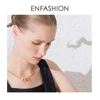 ENFASHION Punk Handcuffs Pendant Necklace Choker For Women Stainless Steel Link Chain Necklace Fashion Femme Jewelry Gifts P3013 ► Photo 3/6