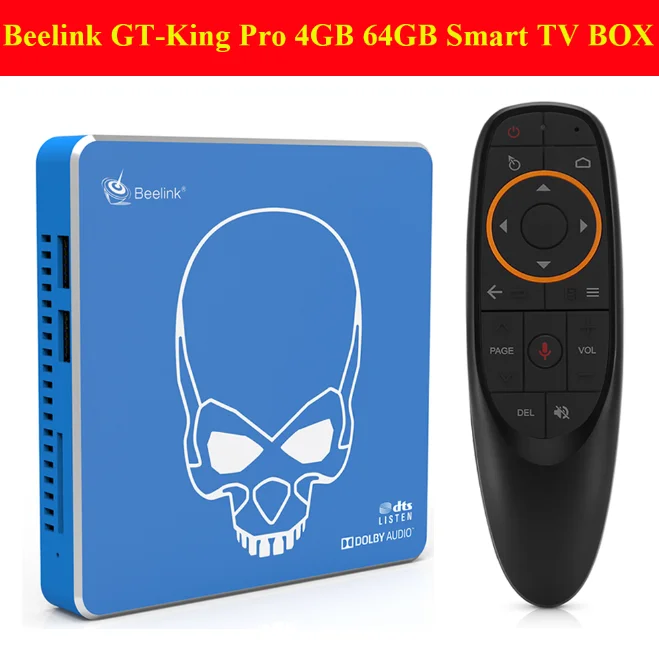 Beelink GT-King Pro Android 9.0 Smart TV BOX 4GB 64GB Amlogic S922X-H BT 4.1 2.4GHz+5.8GHz Hi-Fi Lossless Sound TV BOX In Stock - Цвет: 4GB DDR4 64GB EMMC