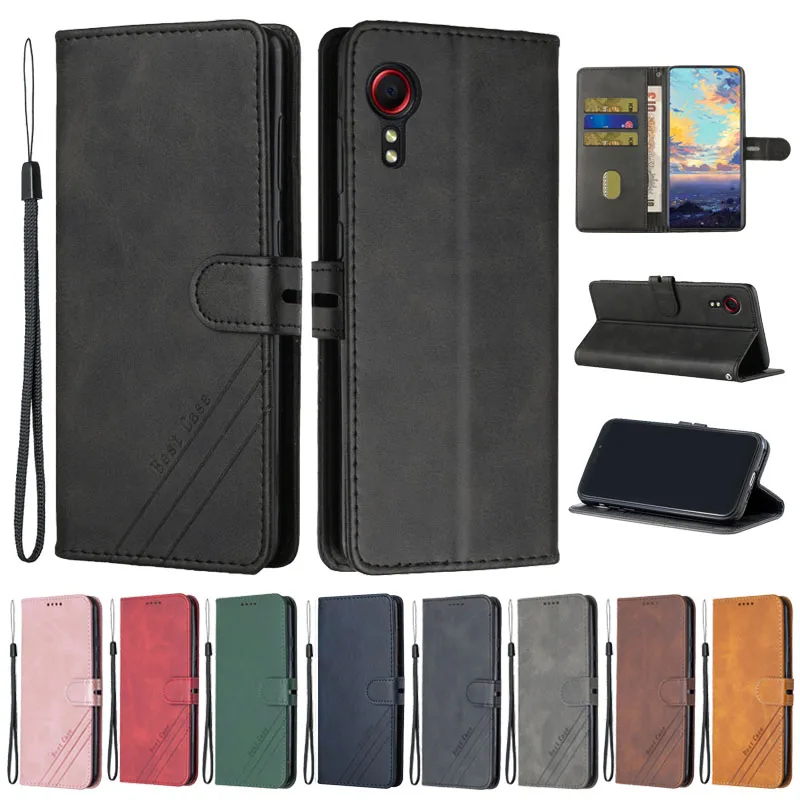 Чехол для Samsung Galaxy Xcover 5 кожаный флип-чехол X Cover чехлы телефонов XCover5 G525F