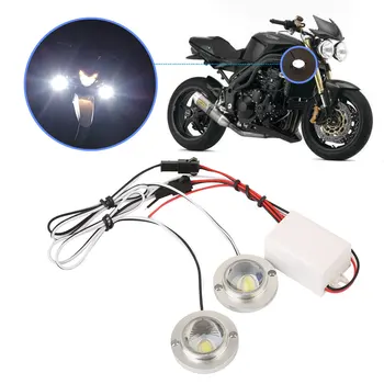 

Vehemo + Emergency Light Strobe LED Strobe Light Daytime Running Light Car Controller White