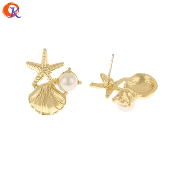 

Cordial Design 100Pcs 18*21MM Jewelry Accessories/DIY Part/Imitation Pearl/Earring Findings/Shell Shape/Hand Made/Earrings Stud