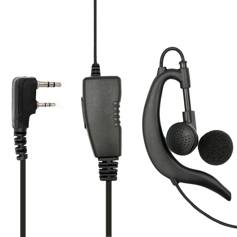 G Shape Security Earphone with Coil Cable, Walkie Talkie, Headset for Retevis, Kenwood, PUXING BF, UV5R, UV82, 888S, H777, Radio