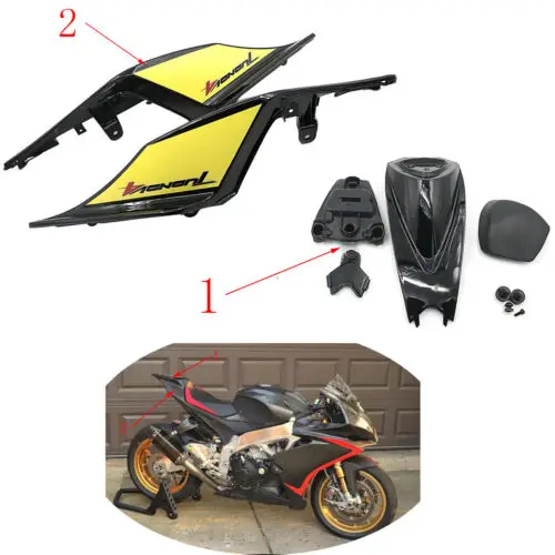 ABS Plastic Rear Tail Pillion Passenger Hard seat Cover cowl Fairing set for Aprilia RSV4 1000 2009-2015 RS4 125 50 | Автомобили и