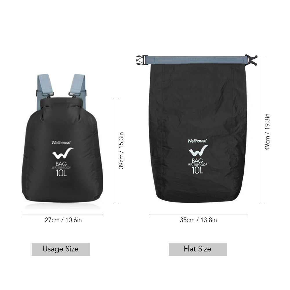 Camping Bags Outdoor Waterproof Dry Backpack Bag for Camping Hiking Traveling Outdoor Backpack Waterproof Dry Bag beach
