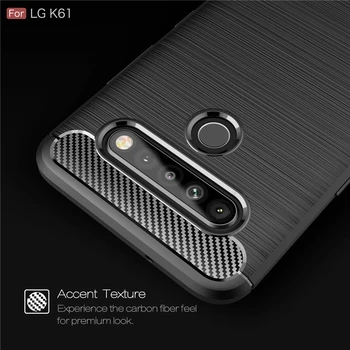 Перейти на Алиэкспресс и купить Чехол для LG K61, чехол для LG K61, защитный противоударный армированный силиконовый бампер, чехол для телефона LG K61 K60 K40S K41S, Fundas