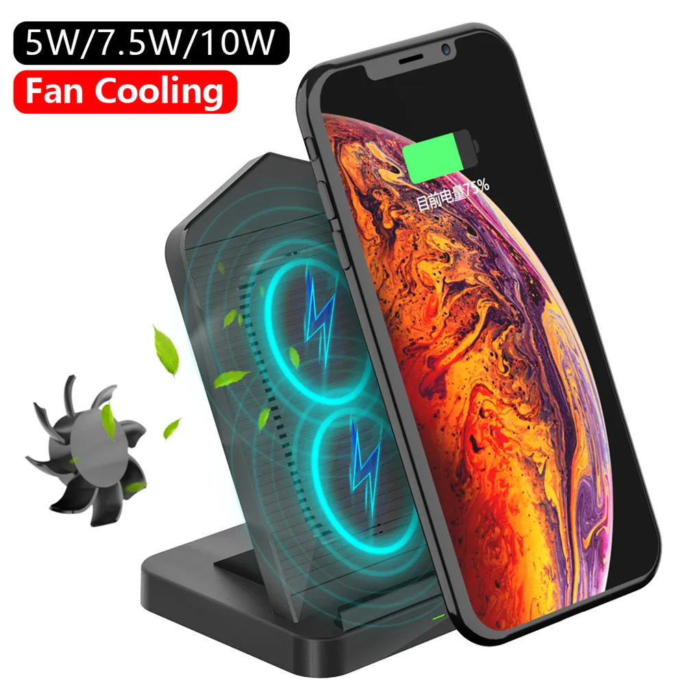 Беспроводное зарядное устройство Qi Smart Quick Charge быстрое зарядное устройство 10 Вт для iPhone X XR XS 8 plus для Sumsung S9 S10 Note 9 Qi Беспроводное зарядное устройство